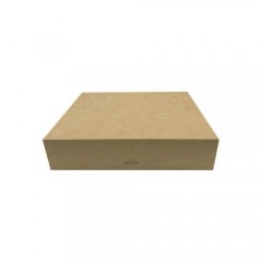 Boîte pâtissière kraft brun 22 x 22 x 8 cm - par 50