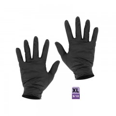gants nitrile noir non poudre taille xl (9/10) - par 100