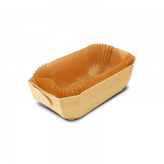 moules cuisson en bois 18.5 x 11.5 x 6 cm - par 100