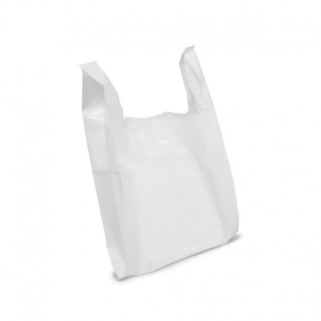 sac bretelles bd 50 microns blanc 26 x 6 x 45 cm - par 500