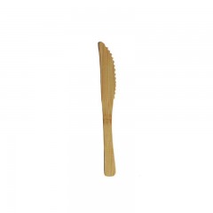 couteau jetable en bambou 15 cm - par 30