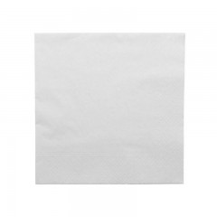 serviette ouate blanche 2 feuilles 39 x 39 cm - par 100
