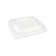 couvercle carre pp pour saladiers bagasse 750 ml et 1000 ml - par 100