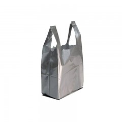 sac bretelles bd 50 microns argent 26 x 6 x 45 cm - par 500