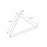 support a crepe triangulaire 17 x 12 cm - par 250