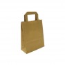 sac papier kraft brun a poignees plates 18 x 8 x 22 cm - par 50