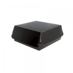 boite lunch box kraft noir 22,5 x 9 x 18 cm - par 50