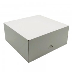 Boîte pâtissière blanche 22 x 22 x 13 cm - par 25