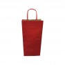sac 2 bouteilles rouge kraft verge 18 x 8 x 39 cm - par 25