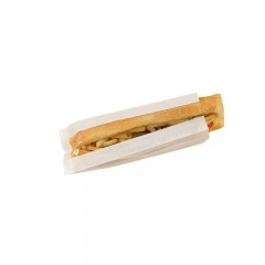 Sac sandwich kraft blanc avec fenêtre 10 x 4 x 35 cm - par 1000
