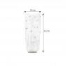 sachet ecorne fond carton "galaxy white" biodegradable 10 x 22 cm - par 100