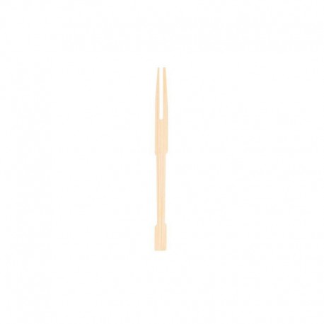 mini fourchette jetable en bambou 9 cm - par 200