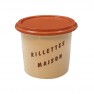 pot plastique pp "rillettes maison" avec couvercle 500 ml - par 250