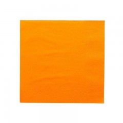 serviette ouate orange 2 feuilles 39 x 39 cm - par 100