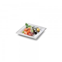 assiette carree eco-line en pulpe de canne 26 x 26 cm - par 500