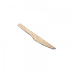 Couteaux jetables en bois clair 16,5 cm - par 2500