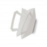 sac papier kraft blanc a poignees plates 22 x 10 x 28 cm - par 50