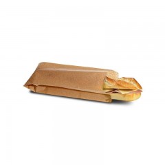 sac sandwich kraft brun 10 x 4 x 35 cm - par 1000