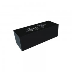 Boîte à bûche "Joyeuses Fêtes" noire 30 x 11 x 11 cm - par 25